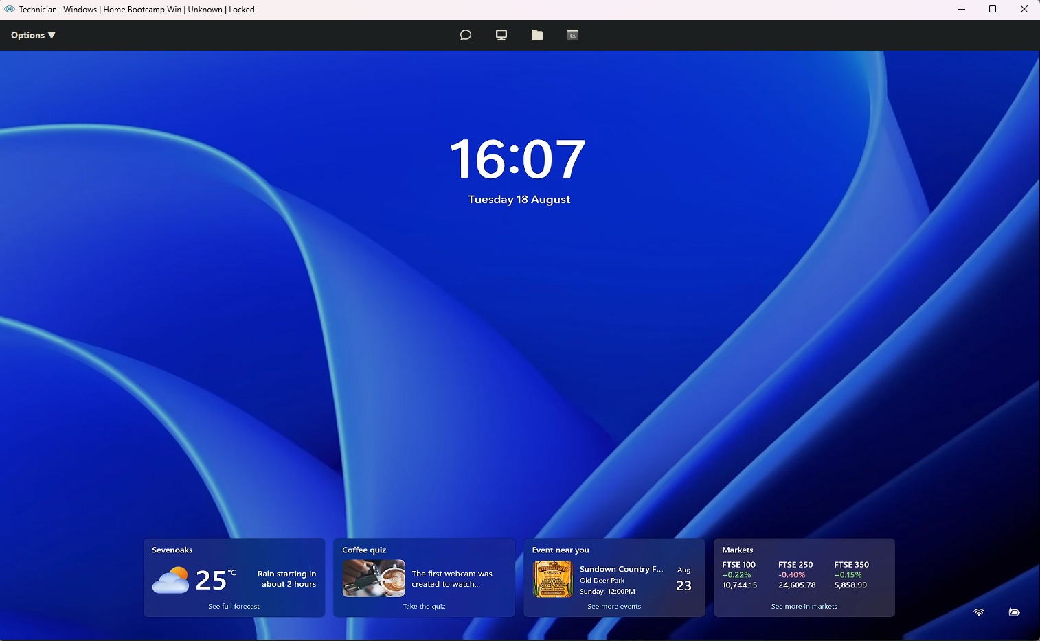 RemoteViewer active Windows remote support session